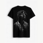 Tingling Tupac Graphic Print Cotton T-Shirt | Hip Hop Streetwear