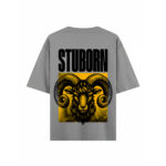 Oversized Graphic T-Shirt “STUBORN”  Tingling Brand