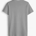 Tingling Plain Cotton Half Sleeve T-Shirt for Men | Solid Color | Grey