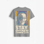 STAY HIDDEN – Premium Gray T-Shirt by Tingling