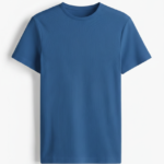 Tingling Plain Cotton Half Sleeve T-Shirt for Men | Solid Color | English Blue