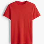 Tingling Plain Cotton Half Sleeve T-Shirt for Men | Solid Color | Red