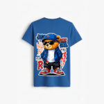 Teddy Bear Graphic T-Shirt – English Blue | Tingling